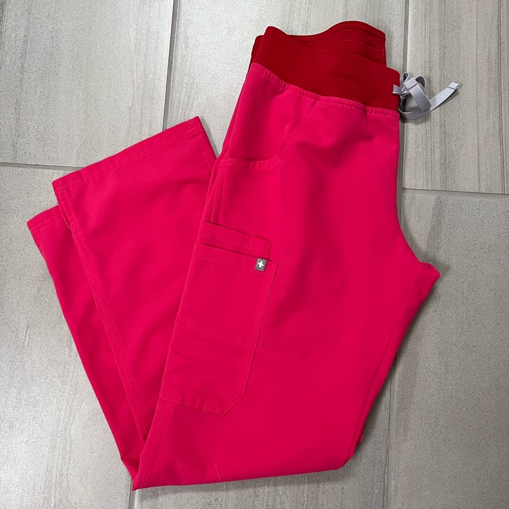 FIGS Shocking Pink Kade S/P scrub pants